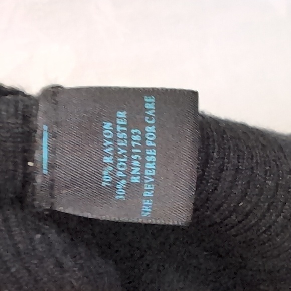 Maurices Black Knit Off-Shoulder Half Sleeve Sweater Size Large - Picture 4 of 5